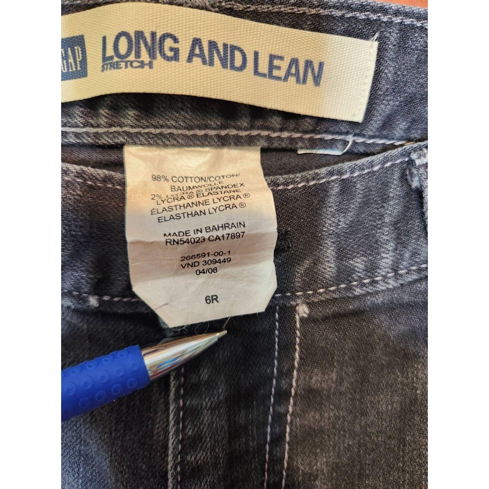 Gap Jeans Faded Black Long And Lean Bootcut Stretch Everyday Women's 6 Regular - Picture 6 of 6